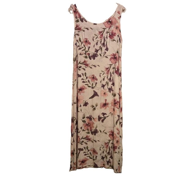 Connected Apparel 2-Pc Floral Dress w/ Jacket Midi Length Great Cond Women's 8 - Picture 1 of 6